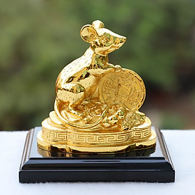 Tượng Chuột phong thủy mạ vàng size lớn - Quà tặng sinh nhật Sếp