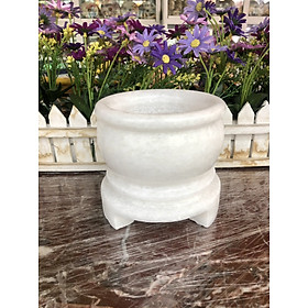 Mua Lư hương  bát hương  bát nhang thờ cúng đặt bàn thờ đá cẩm thạch trắng