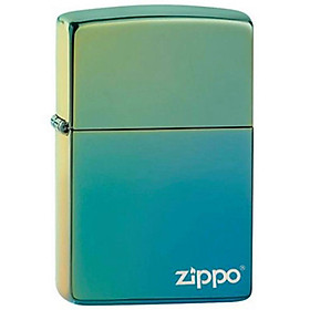 Bật Lửa Zippo 49191ZL – Zippo High Polish Teal Zippo Logo