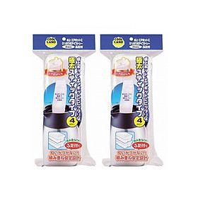Mua Combo 02 Khay làm đá 4 viên size lớn hàng nội địa Nhật Bản