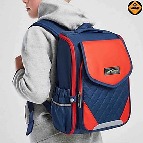 Ba Lô Chống Gù Cho Bé Cao Cấp Xbags XB3106 Màu Đỏ - Thiết Kế Mạnh Mẽ Năng Động, Nhiều Ngăn, Ngăn Chính Mở 180 Độ!