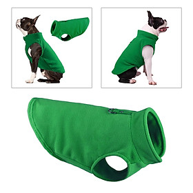 Dog Fleece Vest Dog Clothes with Pull small Dogs winter Jacket - L