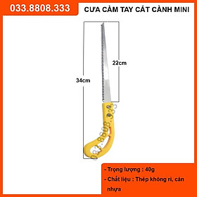 Cưa mini cán vàng cầm tay  - cưa nhỏ gọn dễ sử dụng