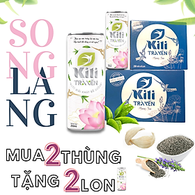 COMBO SONG LANG-Thùng 6+12 lon TRÀ YẾN HẠT CHIA KITI