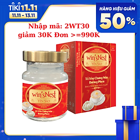 YẾN SÀO WIN SNEST TỔ YẾN CHƯNG SẴN ĐƯỜNG PHÈN 20% 70 ml Lọ