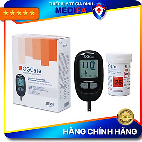 Hình ảnh Máy Đo Đường Huyết Ogcare - Tặng 1 Hộp Gồm 25 Que Thử