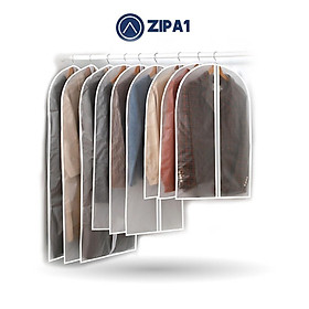 Túi bọc quần áo treo tủ loại DÀY, CÓ KHÓA, CHỐNG THẤM, BỤI BẨN - Giá treo đồ A1016 - Zip A1