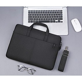 Túi xách vải chống sốc laptop macbook surface, túi công sở đeo chéo nam nữ cặp đựng laptop