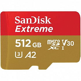 Thẻ Nhớ MicroSDXC SanDisk Extreme V30 A2 512GB 190MB/s SDSQXAV-512G (New 2022) - Hàng Nhập Khẩu