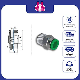 Mua Đầu nối thẳng khí nén ren ngoài Pneumax series ART.01C - Hàng chính hãng