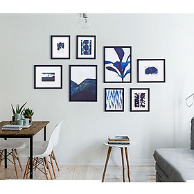 Bộ 8 Khung ảnh Treo Tường phòng khách, văn phòng KA802  Miễn phí phụ kiện.