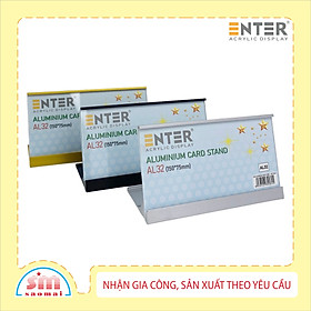 Bảng thông tin để bàn nhôm Enter AL32 150x75mm