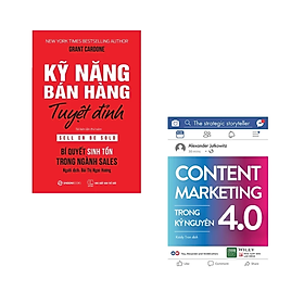 Combo 2 cuốn Marketing - Bán Hàng: Kỹ Năng Bán Hàng Tuyệt Đỉnh + Content Marketing Trong Kỷ Nguyên 4.0