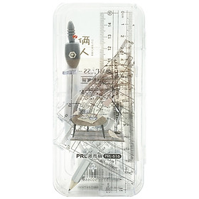 Compass Bộ PRL-616 - Mẫu 1 - Đầu Compa Màu Xám