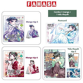 Bộ Sách Dược Sư Tự Sự: Tập 5 + 6 (Manga) + Tập 2 (Light-Novel) - Tặng Standee Ivory + Bookmark + Postcard Có Chân Đế + Postcard PVC