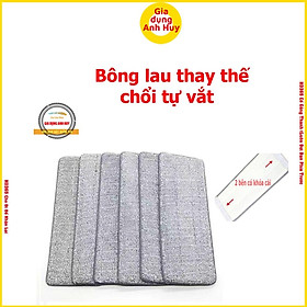 Bông lau nhà thay thế chổi tự vắt chữ nhật size 12cm x 32 cm