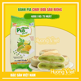 Đặc Sản Sóc Trăng - Bánh Pía Chay Dứa Sầu Riêng Tân Huê Viên 400G, Bánh Pía Không Trứng Tân Huê Viên Sóc Trăng