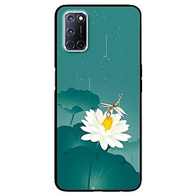 Ốp lưng dành cho Oppo A52 - A72 - A92 mẫu Hoa Trắng Chuồn Chuồn