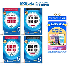 Hình ảnh sách Combo (4 Cuốn) Giáo Trình Tiếng Hàn Tổng Hợp Trung Cấp Dành Cho Người Việt Tập 5 + Tâp 6 ( Sách Giáo Khoa + Sách Bài Tập) - Phiên Bản Đen Trắng