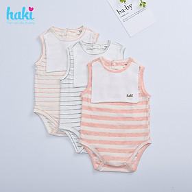 Bộ bodysuit kẻ thủy thủ cho bé vải sợi tre cao cấp BB032