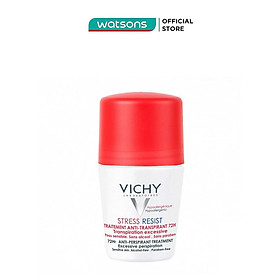 Lăn Khử Mùi Vichy Giúp Khô Thoáng Vùng Da Dưới Cánh Tay 72H 50ml