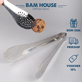 Dụng cụ gắp bánh và kẹp thịt nướng inox Bam House loại lớn đa năng cao cấp GB02 - Gia dụng bếp