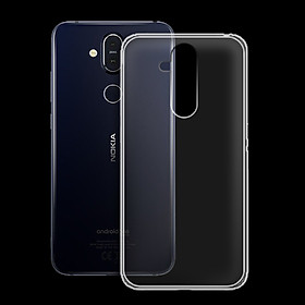 Ốp lưng cho Nokia 8.1 - 01173 - Ốp dẻo trong - Hàng Chính Hãng