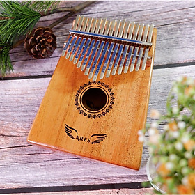 Đàn Kalimba ARES AM01 Màu Gỗ Mahogany Tự Nhiên, Khắc Phím Cao Cấp, Kèm Túi Chống Sốc