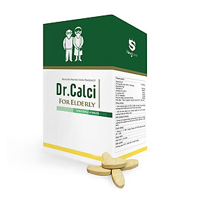 Thực phẩm chức năng Viên uống Canxi HỮU CƠ từ TẢO BIỂN ĐỎ dành cho người lớn tuổi, không gây táo bón (60 viên/lọ)