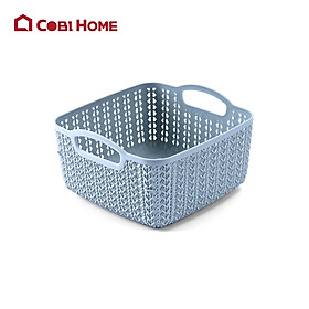 Mua Giỏ nhựa Cobi Home đựng đồ đa năng giả đan hình chữ nhật cao cấp