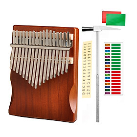 Mua Đàn Kalimba 17 phím gỗ nguyên khối Mahagony PJLIM72