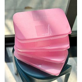 Bộ 4 Hộp Đựng Thực Phẩm Tupperware Trữ Đông Gen I Medium 650ml dẹp