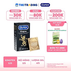 Bao cao su Durex Kingtex 12 bao