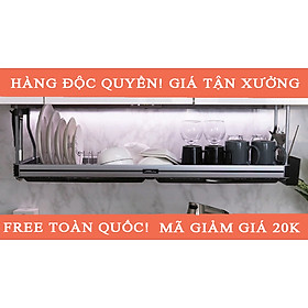 Giá úp chén bát treo tủ bếp trên Premium inox Hàn Quốc cao cấp