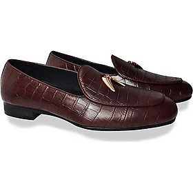 Giày lười nam công sở happyshoes da bò thật - hs400