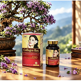 Viên uống trắng da Collagen rox -Hộp 60 viên hỗ trợ làm đẹp da, giảm nám mờ thâm