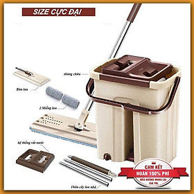 Mua BỘ LAU NHÀ  CÂY LAU NHÀ XOAY THÔNG MINH CAO CẤP TẶNG KÈM 1 BÔNG