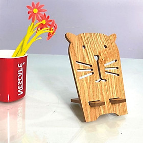 Mua Giá Đỡ Điện Thoại  Máy Tính Bảng Bằng Gỗ MDF Phủ Melamin Hình Mặt Hổ Kích Thước 16cm x 11.4cm