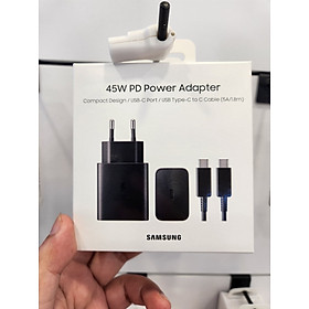 Mua Bộ sạc Samsung 45W - T4510 màu đen - Kèm cáp Type C 5A  dài 1.8m - Hàng Chính Hãng