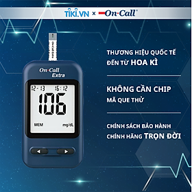 Hình ảnh Máy Đo Đường Huyết On Call Extra Có Nhắc Nhở Đo, Đánh Dấu Trước & Sau Bữa Ăn - Chưa Có Que Thử