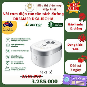 Mua Nồi cơm điện cao tần tách đường DREAMER DKA-IRC118 1.8L  công nghệ vi áp  lòng nồi hợp kim gang  18 chức năng - Hàng nhập khẩu