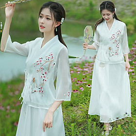 Đồ lam đi lễ chùa, đồ thiền, yoga - Hoàng Tuyết. Gia Phúc