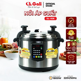 Mua Nồi áp suất Gali GL-1626  dung tích 17lít  Sử dụng hoàn hảo cho các nhà hàng  quán ăn  trường học  hàng chính hãng 100%  bảo hành 24 tháng Gali