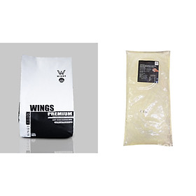 Combo Set Trà Sữa Trân Châu 2 Món Wings Tự pha (Bột Pha Trà Sữa 1 Kg, Trân Châu 2 Kg) - Pha Được 20 Cốc Trà Sữa SIZE 500 ML