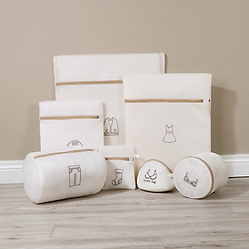 Bộ 7 túi lưới giặt đồ cao cấp, mẫu mới, nhiều size- Túi giặt đa năng loại tốt, túi lưới giặt đồ bảo vệ quần, áo, đồ lót, tất vớ không bị rách 7 size khác nhau, giao màu ngẫu nhiên