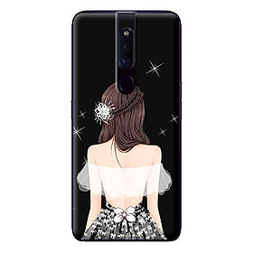 Ốp in cho Oppo F11 Pro Cô Gái Áo Trắng - Hàng chính hãng