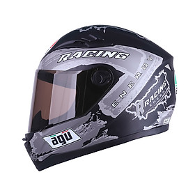 Mũ Bảo Hiểm AGU Tem Racing 15 Tặng Kèm Sừng