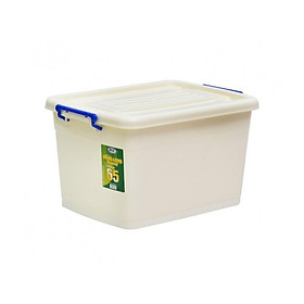 Mua Thùng nhựa công nghiệp 65l đựng đồ đa năng có nắp đậy  có bánh xe Song Long