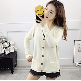 Áo khoác cardigan len nữ ArcticHunter, kiểu dáng áo khoác nhẹ phối 2 túi trước, thời trang phong cách trẻ