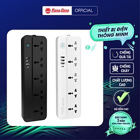 Mua Ổ cắm thông minh Wifi Rạng Đông Model: OC08.WF.USB 3C/10A kết nối không dây  điều khiển được từng chân cắm  hẹn giờ  cài kịch bản